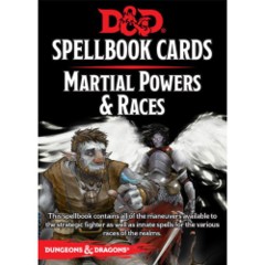 Dungeons and Dragons 5th Edition RPG: Spellbook Cards - Martial Powers & Races