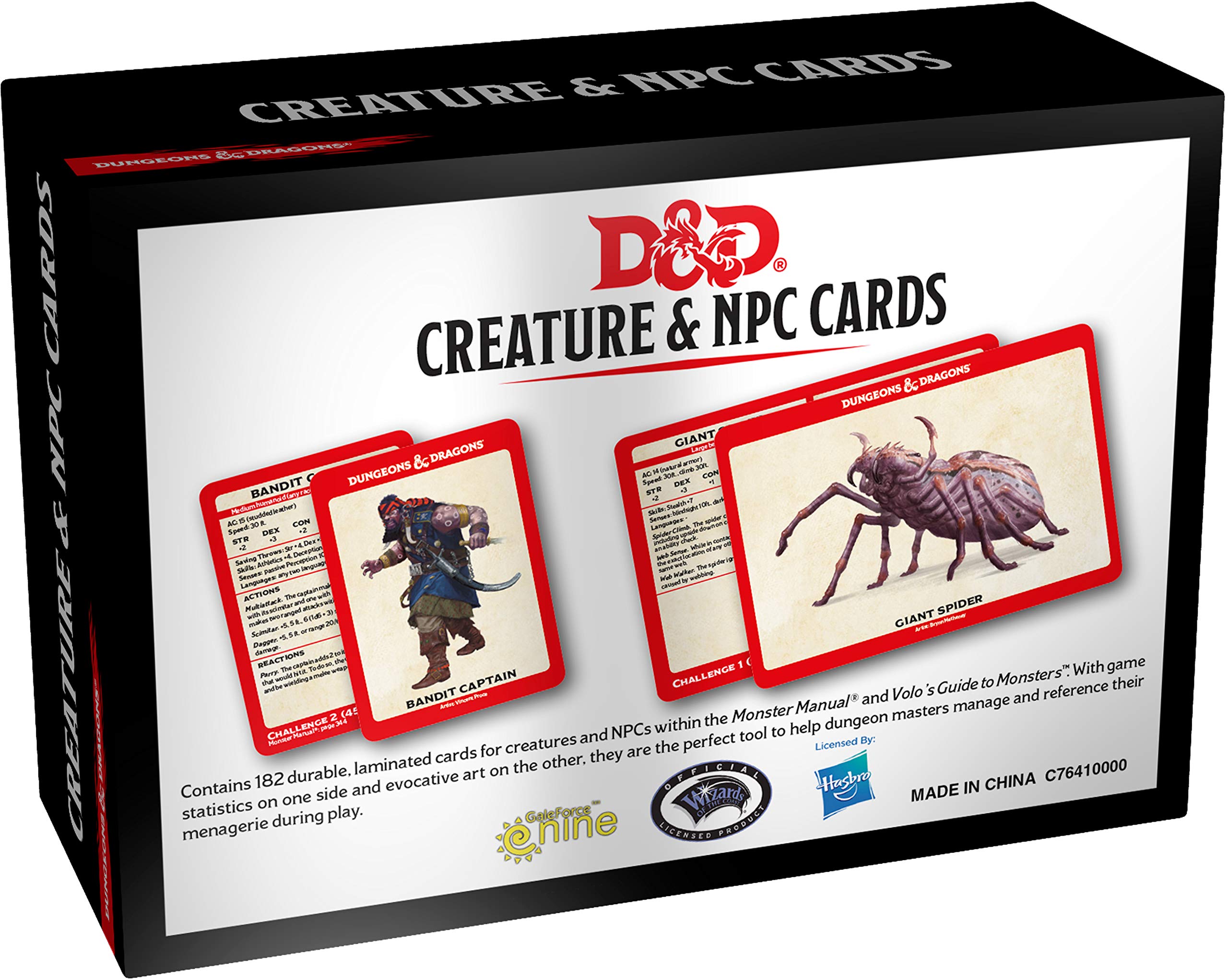 D&D Creature and NPC Cards