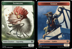 Saproling (0035) // Goblin (0027) Double-Sided Token