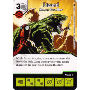 Lizard - Sewer Dweller (Die & Card Combo)