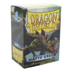 Dragon Shield: MATTE GREEN card sleeves (100 count) fantasy flight