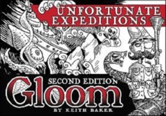 Gloom: 2nd edition card game Unfortunate Expeditions set atlas