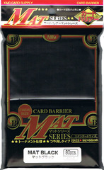 KMC: black Matte card sleeves deck protectors (80-ct)