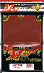KMC: red Matte card sleeves deck protectors (80-ct)