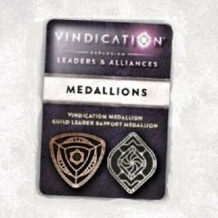 Vindication: Metal Threshold medallions board game kickstarter
