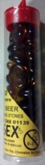 Chessex Tubed Glass Beads ROOT BEER (MTG life counters) CHX01139
