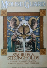 Mouse Guard: Swords & Strongholds board game burning wheel