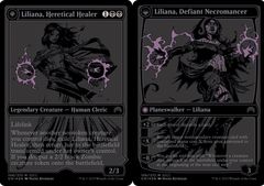 FOIL sdcc 2015 San Diego Comic Con Liliana, Heretical Healer // Defiant Necromancer