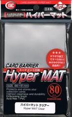 KMC: CLEAR Hyper Mat (Matte) card sleeves deck protectors (80-ct)