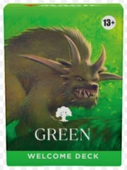 MTG: Welcome Deck 2024 Green magic the gathering cards