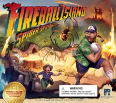 Fireball Island - The Curse of Vul-Kar: Spider Springs expansion board game restoration