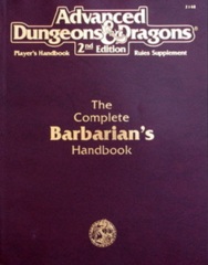 AD&D Dungeons & Dragons RPG: The Complete Barbarian's Handbook TSR