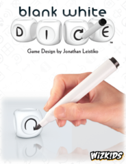 Blank White Dice: board dice game wizkids