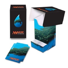 Ultra Pro Mana Series 5 John Avon art Blue ISLAND full view Deck Box