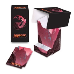 Ultra Pro Mana Series 5 John Avon art Red MOUNTAIN full view Deck Box