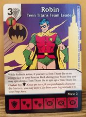 Dice Masters: Robin, Teen Titans Team Leader promo card