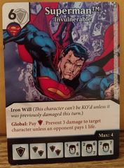 Dice Masters: Superman, Invulnerable promo card