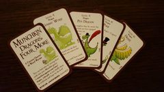 Munchkin: Dragons - Four More promo cards (set of all 4 + info card)