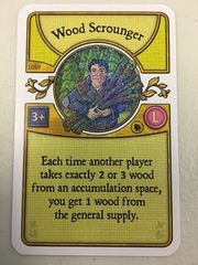 Agricola: board game Wood Scrounger promo card