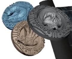 Bloodborne: The Card Game promo acrylic trophy token set of 3 game night kit