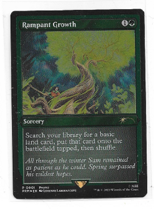 MTG magic cards 1x Rampant Growth - Foil promo Tales of Middle Earth Unique  & Mi