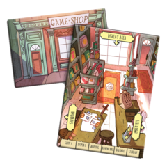 Bargain Quest: board game Game Shop promo board renegade
