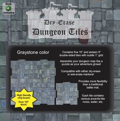 Dry Erase Dungeon Tiles: graystone 5