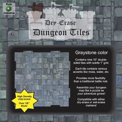 Dry Erase Dungeon Tiles: graystone 10