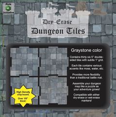 Dry Erase Dungeon Tiles: graystone 5