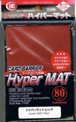 KMC: RED Hyper Mat (Matte) card sleeves deck protectors (80-ct)