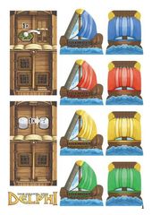 Brettspiel Advent Calendar 2016 day 1: Seafarers - Oracle of Delphi board game mini expansion