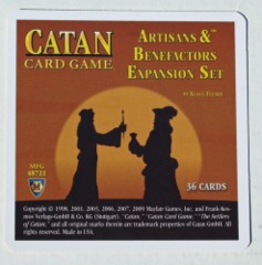 Settlers of Catan: Artisans and Benefactors card game expansion mayfair