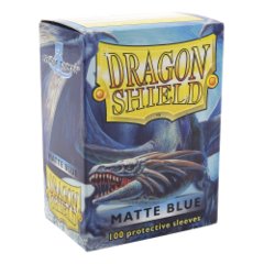 Dragon Shield: MATTE BLUE card sleeves (100 count) fantasy flight