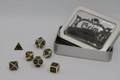 Grim Hollow RPG: Metallic Dice set ghostfire gaming
