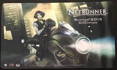 Android Netrunner LCG: summer 2015 tournament champion playmat FFG