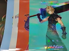 MTG: Final Fantasy - set of all 5 characters Foil promo store posters