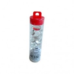 Chessex Tubed Glass Beads CLEAR (MTG life counters) CHX01121