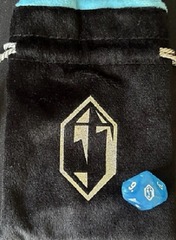 MTG: Final Fantasy promo dice bag die pouch + crystal D10