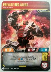 Transformers TCG: Private Red Alert oversized promo card P6