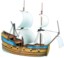 Blood & Plunder: Fluyt Ship miniature model