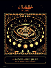 MTG: Midnight Hunt Moons of Innistrad - Foil promo store poster 18x24
