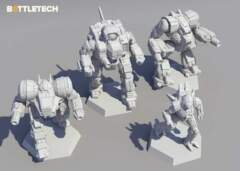 Battletech: PRESALE miniature force pack - Inner Sphere Support Lance catalyst games