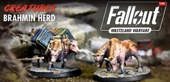 Fallout - Wasteland Warfare: Brahmin Herd creatures miniatures modiphius