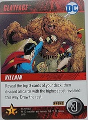 DC Deck Building Game: Clayface promo card