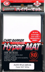 KMC: WHITE Hyper Mat (Matte) card sleeves deck protectors (80-ct)