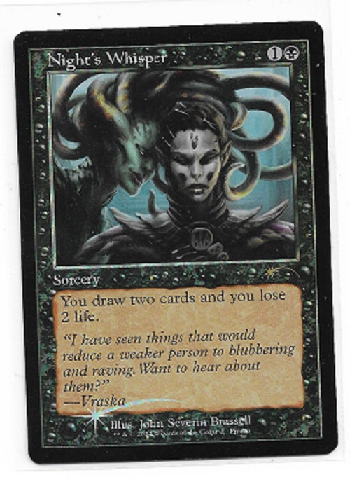 MTG magic cards 1x Night's Whisper retro foil Open House promo Unique &  Misc Pro | eBay