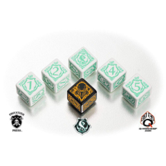Warmachine: Retribution of Scyrah faction dice set Q-Workshop