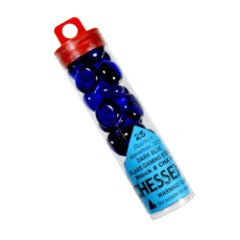Chessex Tubed Glass Beads DARK BLUE (MTG life counters) CHX01126