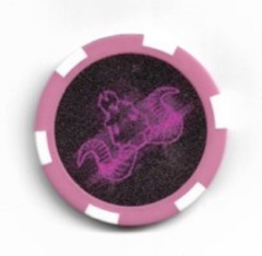 Shadowrun: two-sided Poker Chip coin 2019 gencon promo