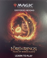 MTG: Limited Edition Universes Beyond Lord of the Rings learn to play demo book